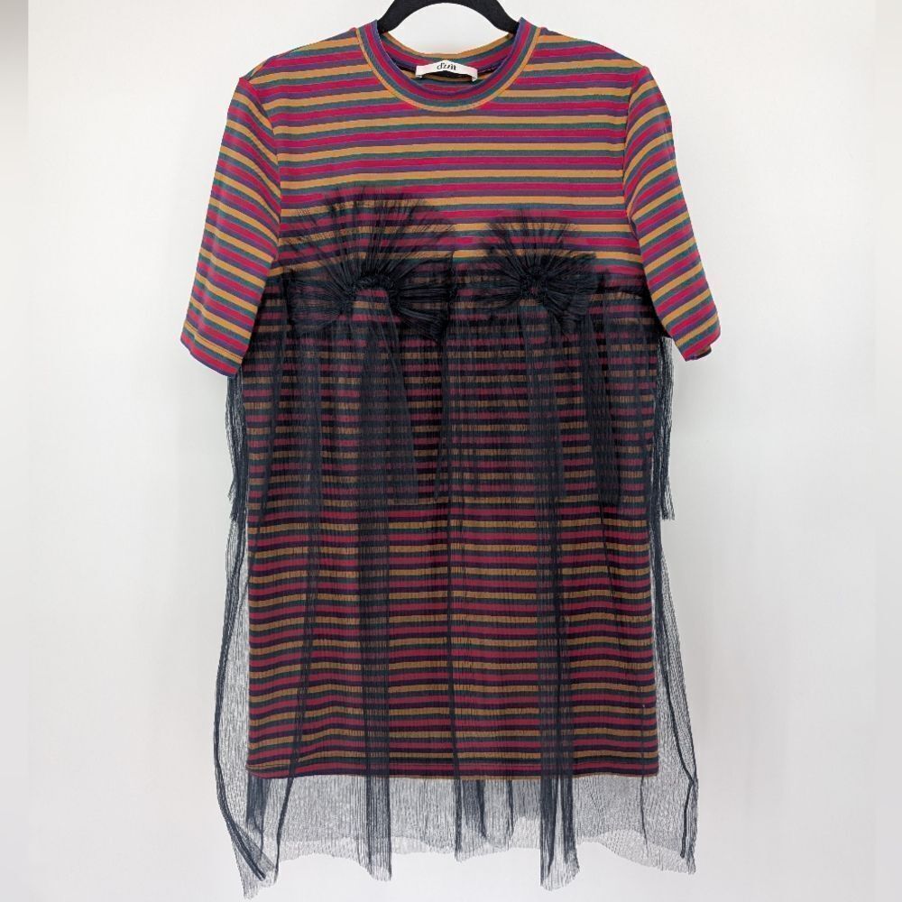D'zzit Multicolor Striped Dress Top